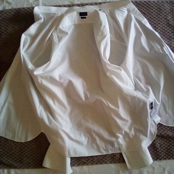 Ermenegildo Zegna Trofeo Dress Shirt Men’s  White Trofeo French Cuff 47 18 1/2 - Picture 3 of 13